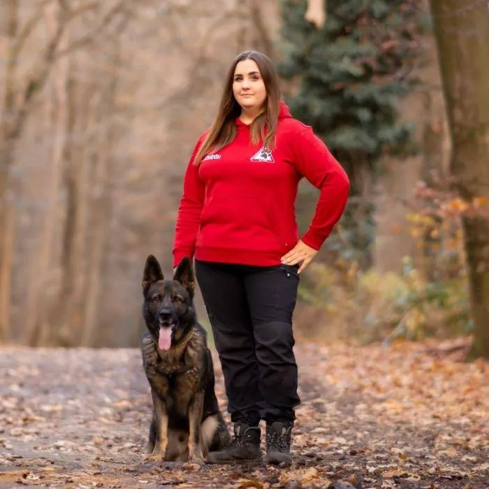 Katrin mit Schäferhund Barrex